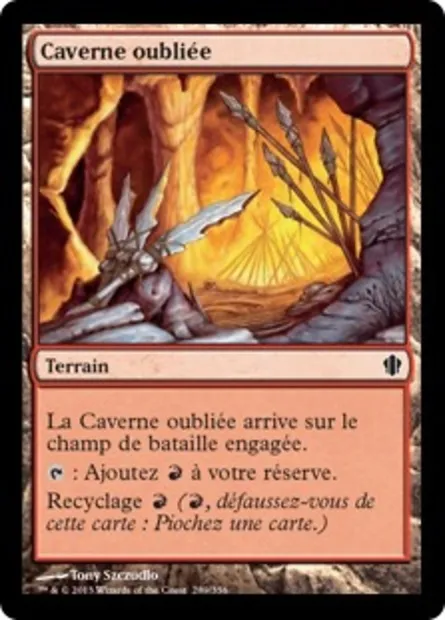 Caverne oubliée, carte Magic C13 289 — extension Commander 2013