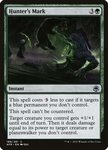 Hunter's Mark, Magic card AFR 188 — Adventures in the Forgotten Realms set