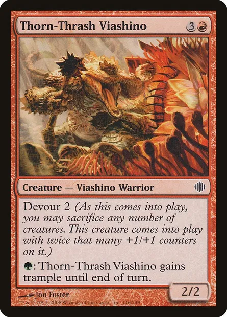 Thorn-Thrash Viashino, Magic card ALA 116 — Shards of Alara set