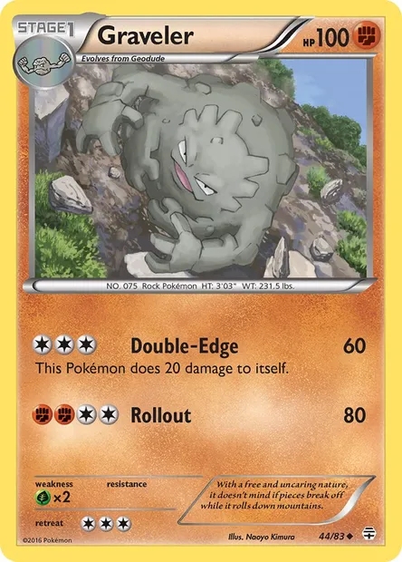 Graveler, Pokémon card GEN 44 — Generations set