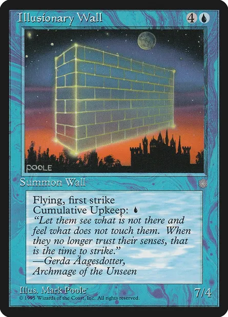 Illusionary Wall, Magic card ICE 78 — Ice Age set