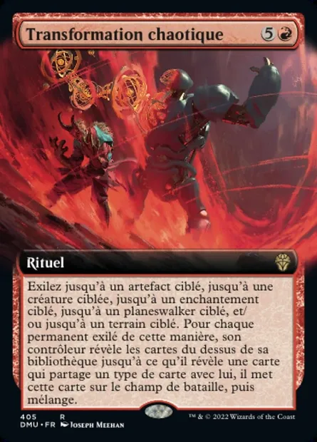 Transformation chaotique, carte Magic DMU 405 — extension Dominaria Uni