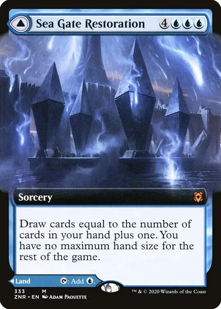 Sea Gate Restoration // Sea Gate, Reborn, Magic card ZNR 333 — Zendikar Rising set