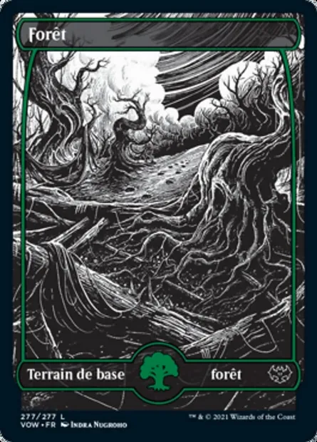 Forêt, carte Magic VOW 277 — extension Innistrad : noce écarlate