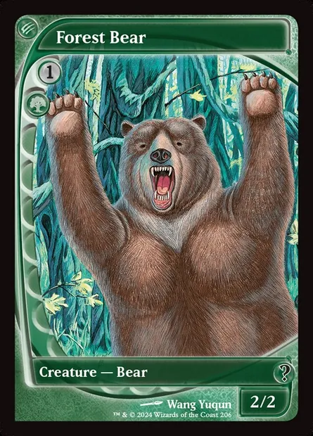 Forest Bear, Magic card MB2 206 — Mystery Booster 2 set