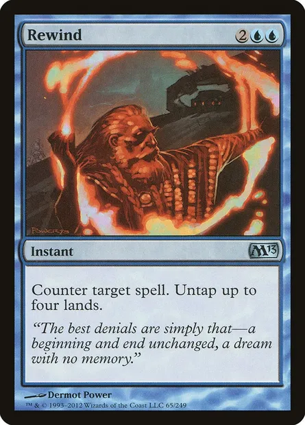 Rewind, Magic card M13 65 — Magic 2013 set