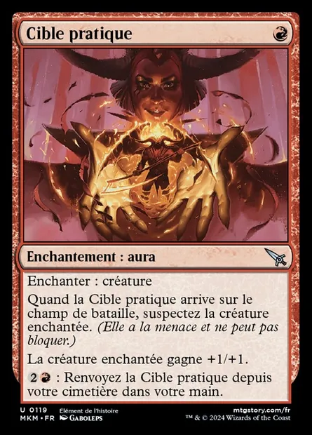Cible pratique, carte Magic MKM 119 — extension Murders at Karlov Manor