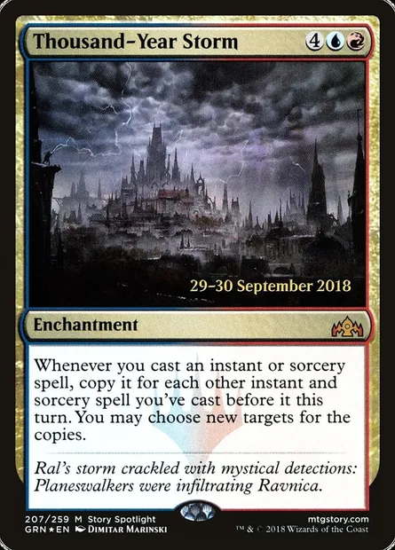 Thousand-Year Storm, Magic card PGRN 207s — Guilds of Ravnica Promos set