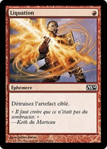 Liquation, carte Magic M14 156 — extension Magic 2014