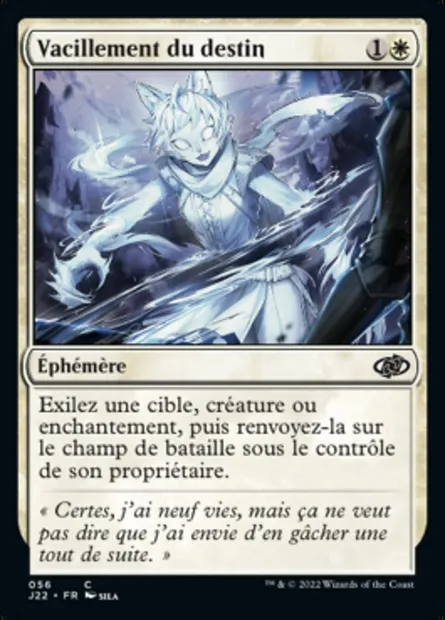 Vacillement du destin, carte Magic J22 56 — extension Jumpstart 2022