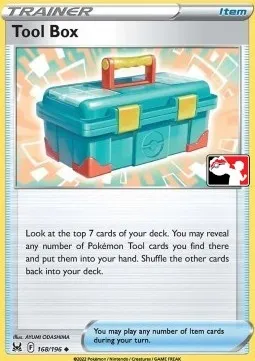 Caisse à Outils, carte Pokémon PPS 168-2 — extension Play! Pokémon Prize Pack Series