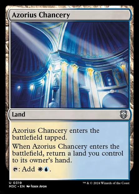 Azorius Chancery, Magic card M3C 319 — Modern Horizons 3 Commander set