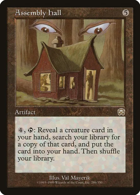 Assembly Hall, Magic card MMQ 286 — Mercadian Masques set