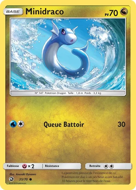 Minidraco, carte Pokémon DRM 35 — extension Majesté Des Dragons