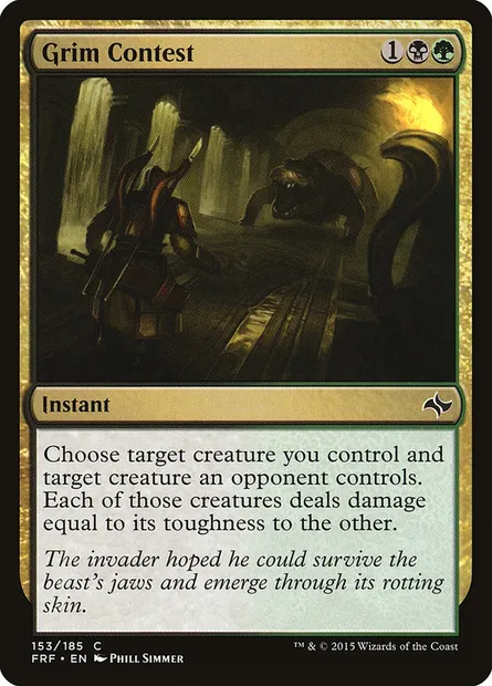 Grim Contest, Magic card FRF 153 — Fate Reforged set