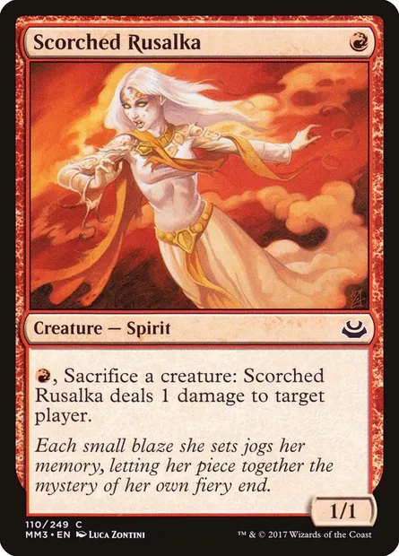 Rusalka brûlée, carte Magic MM3 110 — extension Modern Masters 2017