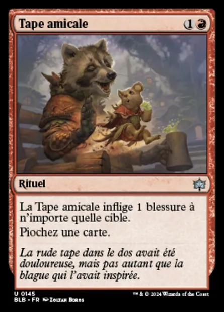 Tape amicale, carte Magic BLB 145 — extension Bloomburrow