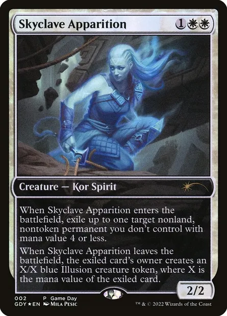 Skyclave Apparition, Magic card GDY 2 — Game Day Promos set