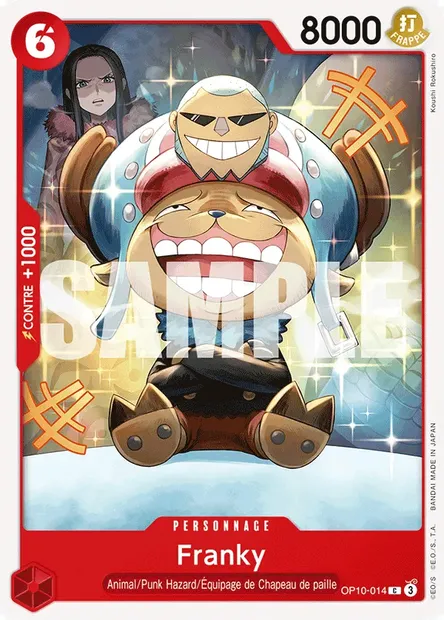 Franky, carte One Piece OP10-014 — extension SANG ROYAL