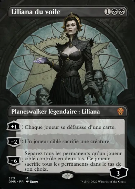 Liliana du voile, carte Magic DMU 373 — extension Dominaria Uni