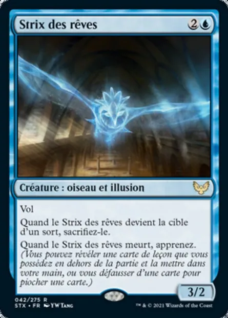 Strix des rêves, carte Magic STX 42 — extension Strixhaven: l'Académie des Mages