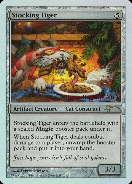Stocking Tiger, carte Magic HHO 13 — extension Happy Holidays