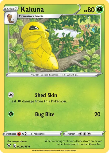 Kakuna, Pokémon card VIV 2 — Vivid Voltage set