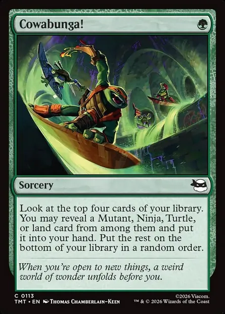 Cowabunga!, Magic card TMT 113 — Teenage Mutant Ninja Turtles set