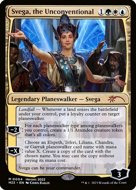 Svega, the Unconventional, carte Magic PH22 4 — extension 2022 Heroes of the Realm