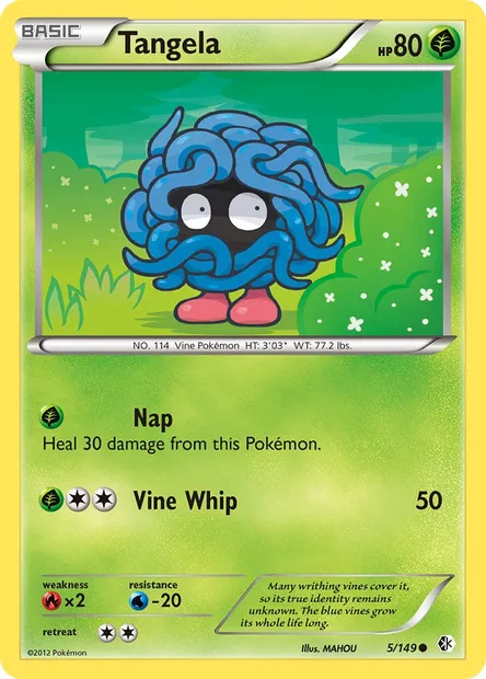 Tangela, Pokémon card BCR 5 — Boundaries Crossed set