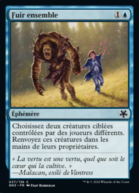 Fuir ensemble, carte Magic GN3 37 — extension Game Night: Free-for-All