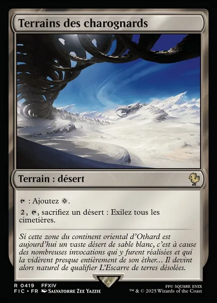 Terrains des charognards, carte Magic FIC 419 — extension Final Fantasy Commander