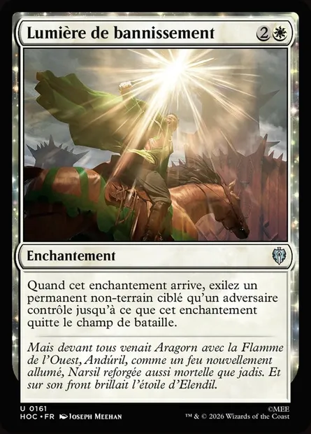 Lumière de bannissement, carte Magic HOC 161 — extension The Hobbit Eternal