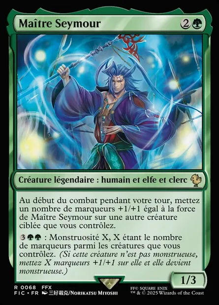 Maître Seymour, carte Magic FIC 68 — extension Final Fantasy Commander