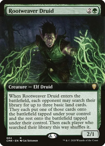 Rootweaver Druid, Magic card CMR 684 — Commander Legends set