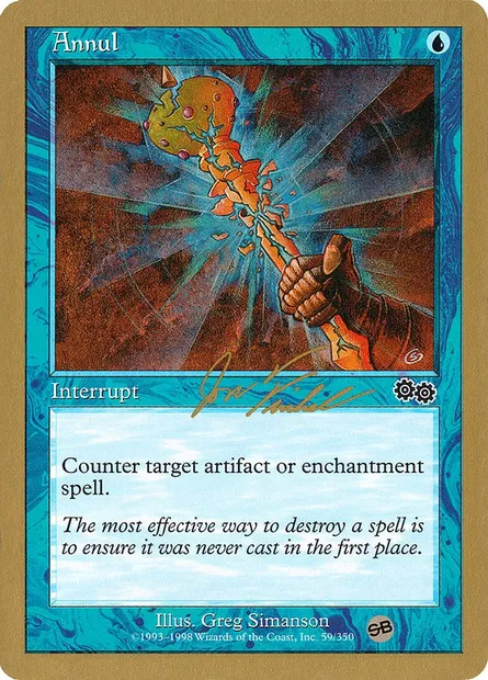 Annul, Magic card WC00 jf59sb — World Championship Decks 2000 set