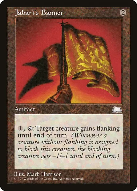 Bannière de Djabari, carte Magic WTH 150 — extension Aquilon