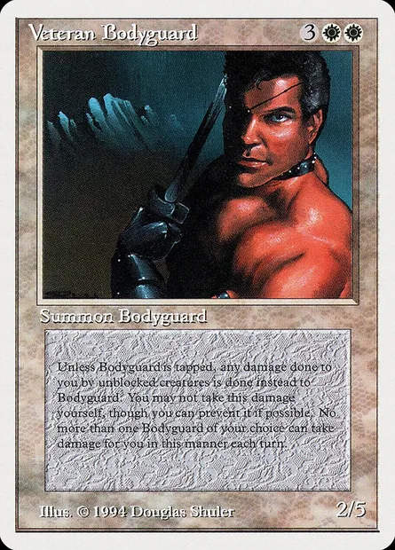 Veteran Bodyguard, Magic card SUM 42 — Summer Magic / Edgar set