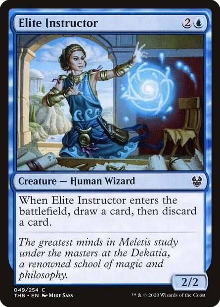 Elite Instructor, Magic card THB 49 — Theros Beyond Death set
