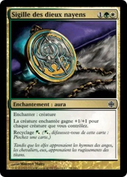 Sigille des dieux nayens, carte Magic ARB 78 — extension La Renaissance d'Alara