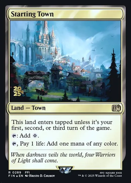 Starting Town, Magic card PFIN 289s — Final Fantasy Promos set