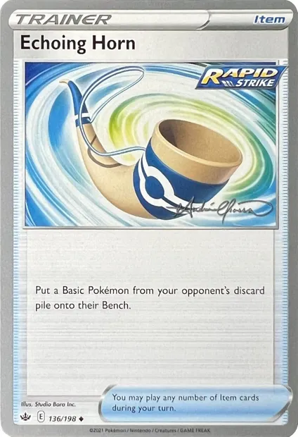 Corne Résonnante, carte Pokémon WCD22 136 — extension World Championship Decks 2022