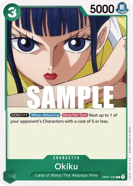 Okiku, carte One Piece OP01-035 — extension ROMANCE DAWN