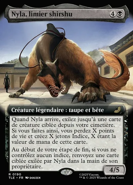 Nyla, limier shirshu, carte Magic TLE 190 — extension Avatar: The Last Airbender Eternal