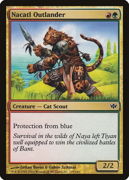 Nacatl Outlander, Magic card CON 119 — Conflux set