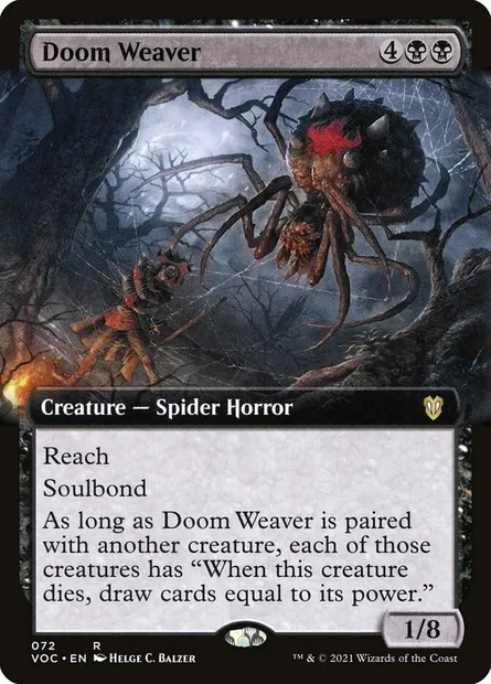 Doom Weaver, Magic card VOC 72 — Crimson Vow Commander set