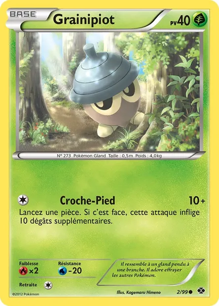 Grainipiot, carte Pokémon NXD 2 — extension Destinées Futures
