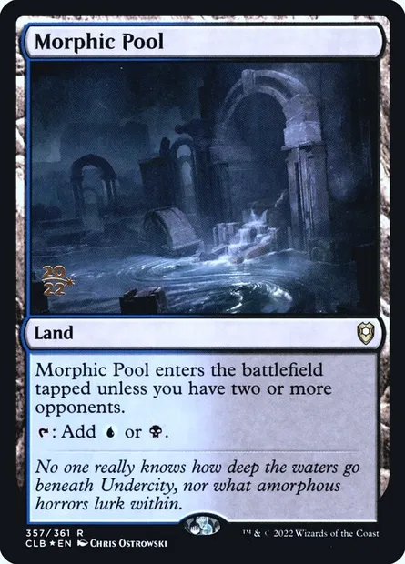 Bassin morphique, carte Magic PCLB 357s — extension Battle for Baldur's Gate Promos
