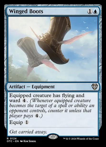 Winged Boots, Magic card OTC 124 — Outlaws of Thunder Junction Commander set
