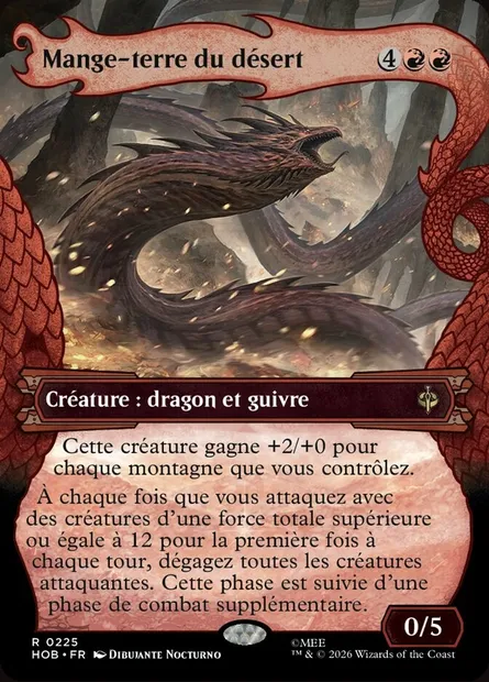 Mange-terre du désert, carte Magic HOB 225 — extension The Hobbit